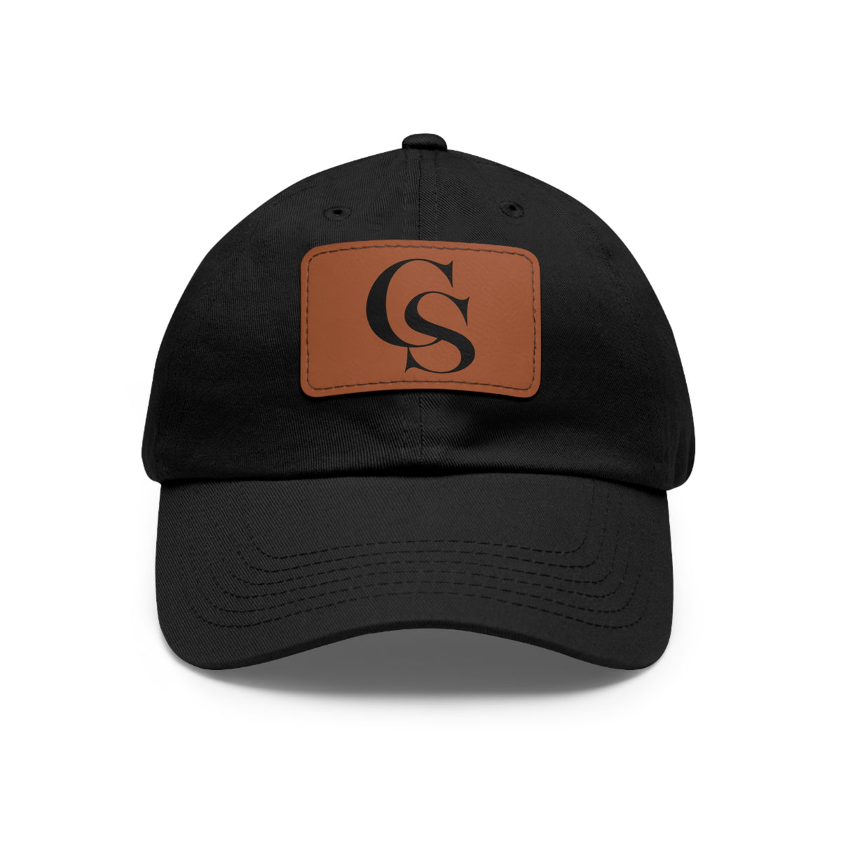 The Closing Society Monogram Leather Patch Dad Hat