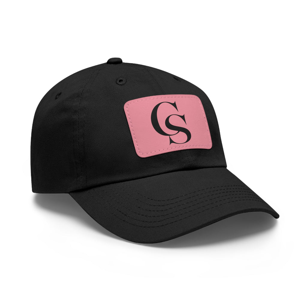 The Closing Society Monogram Leather Patch Dad Hat