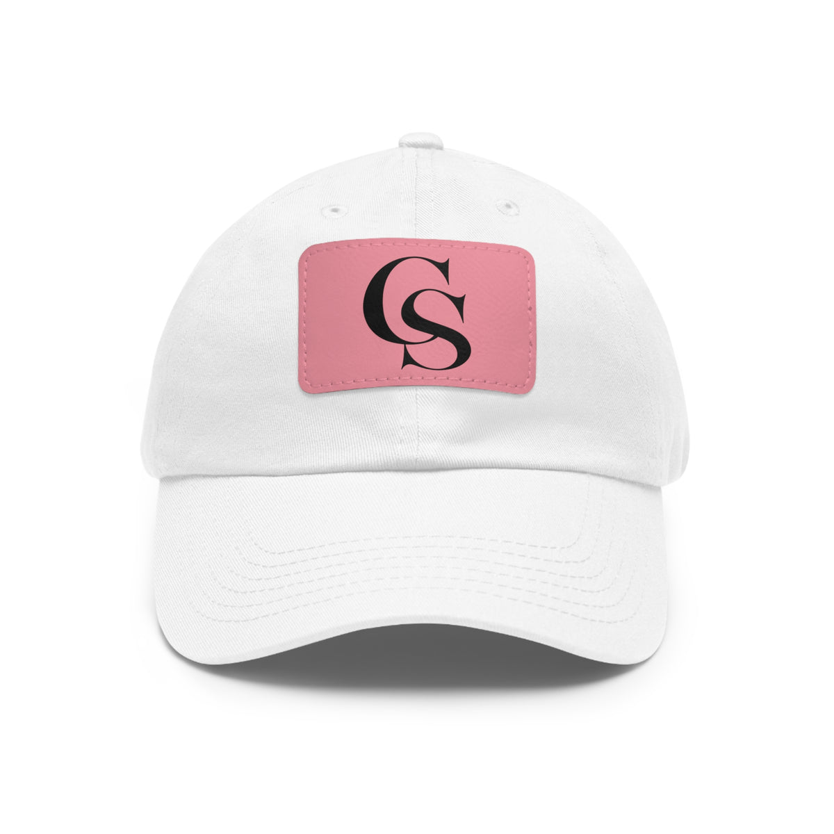 The Closing Society Monogram Leather Patch Dad Hat