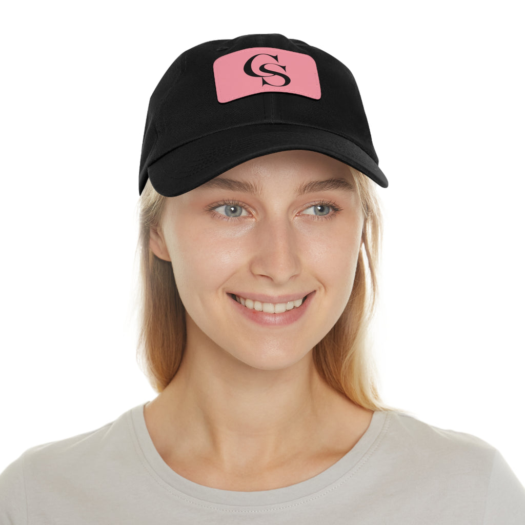 The Closing Society Monogram Leather Patch Dad Hat