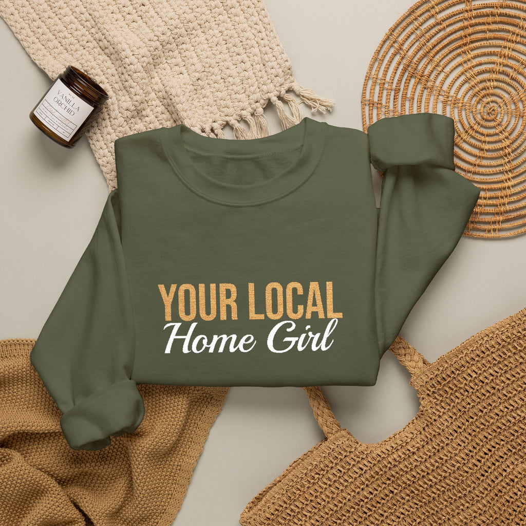 Dark Your Local Home Girl Crewneck Sweatshirt