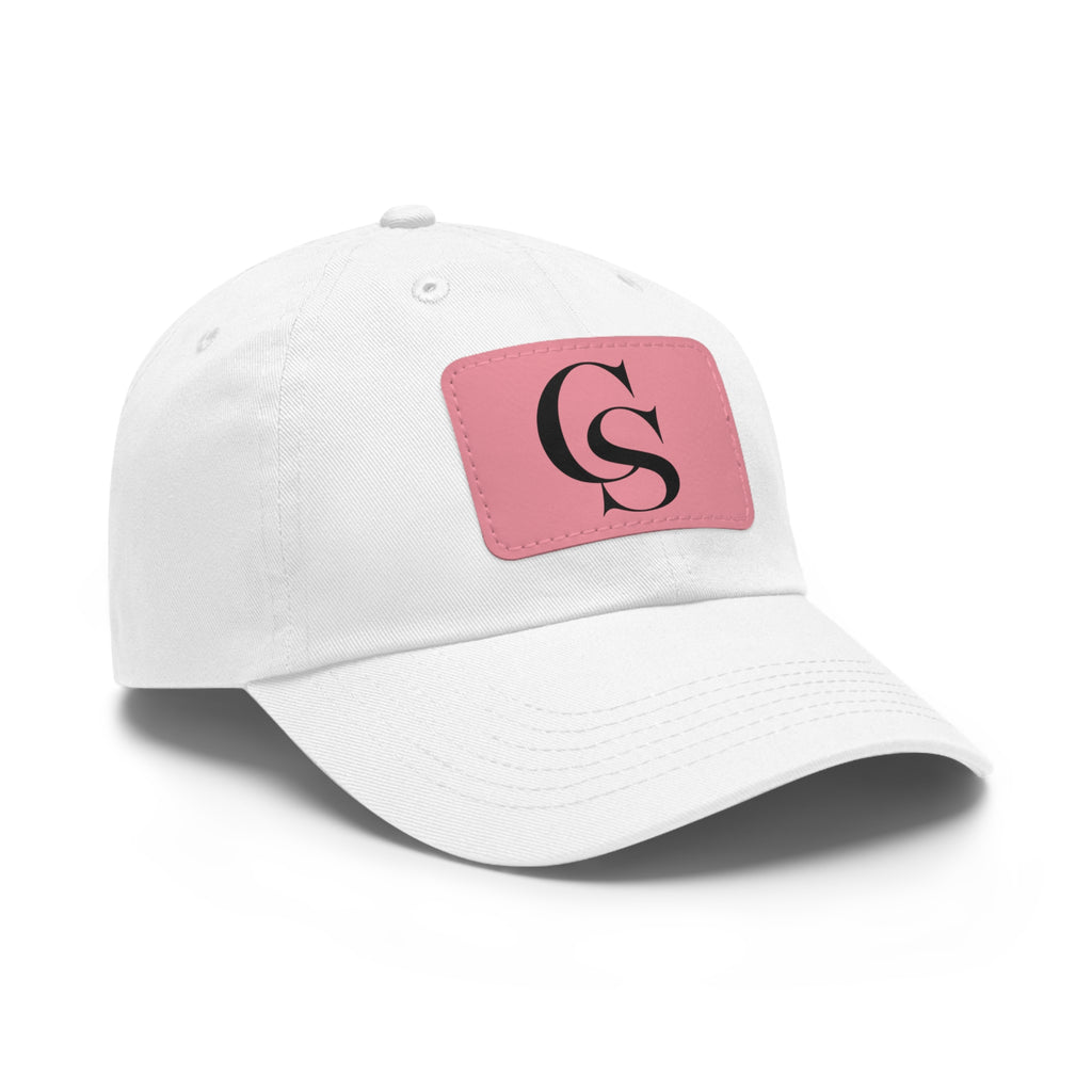 The Closing Society Monogram Leather Patch Dad Hat
