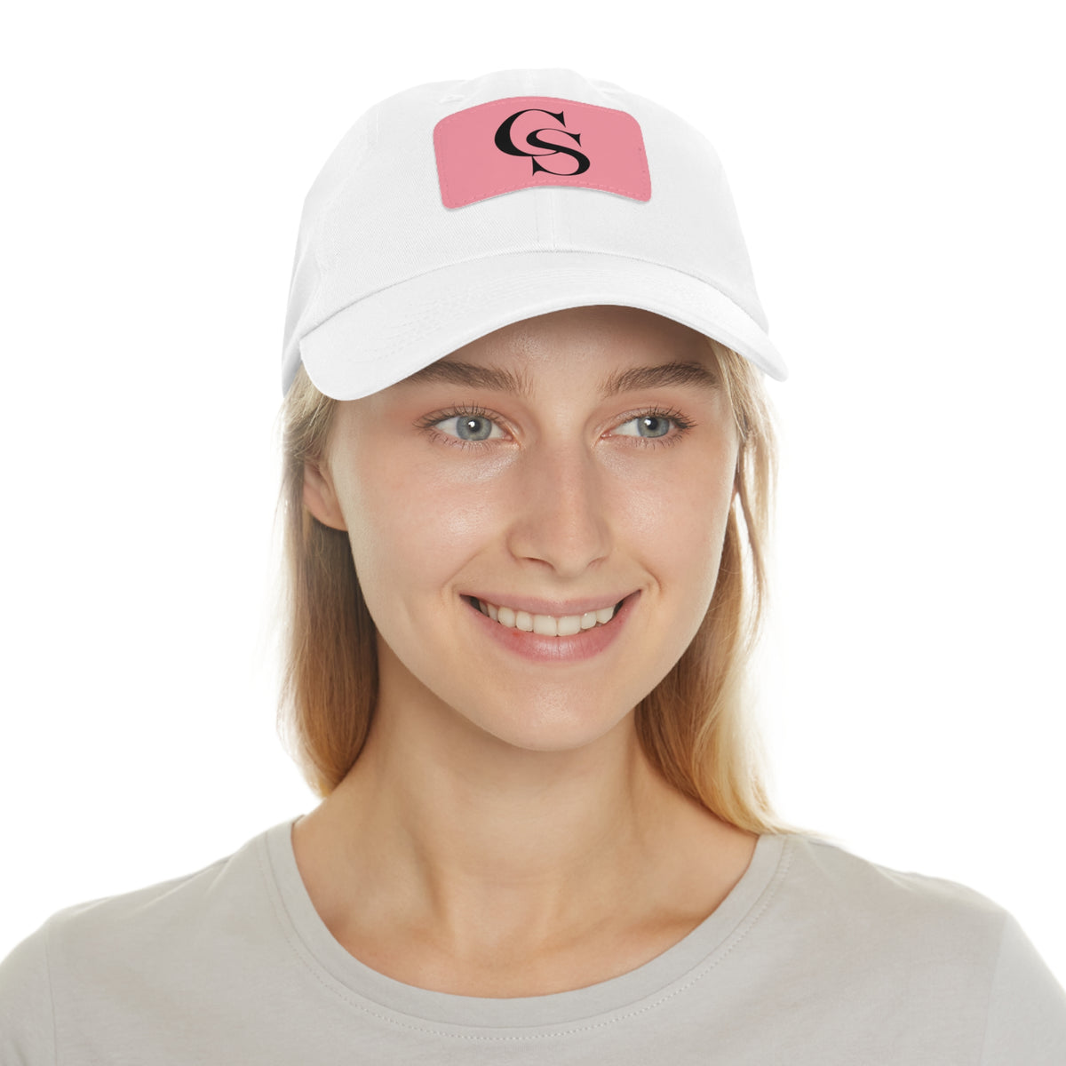 The Closing Society Monogram Leather Patch Dad Hat