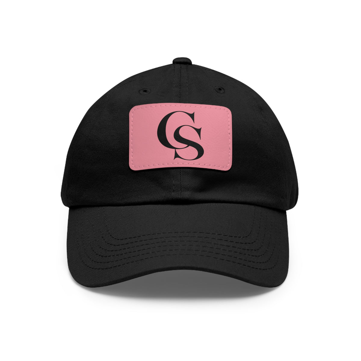 The Closing Society Monogram Leather Patch Dad Hat