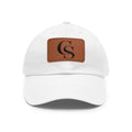The Closing Society Monogram Leather Patch Dad Hat