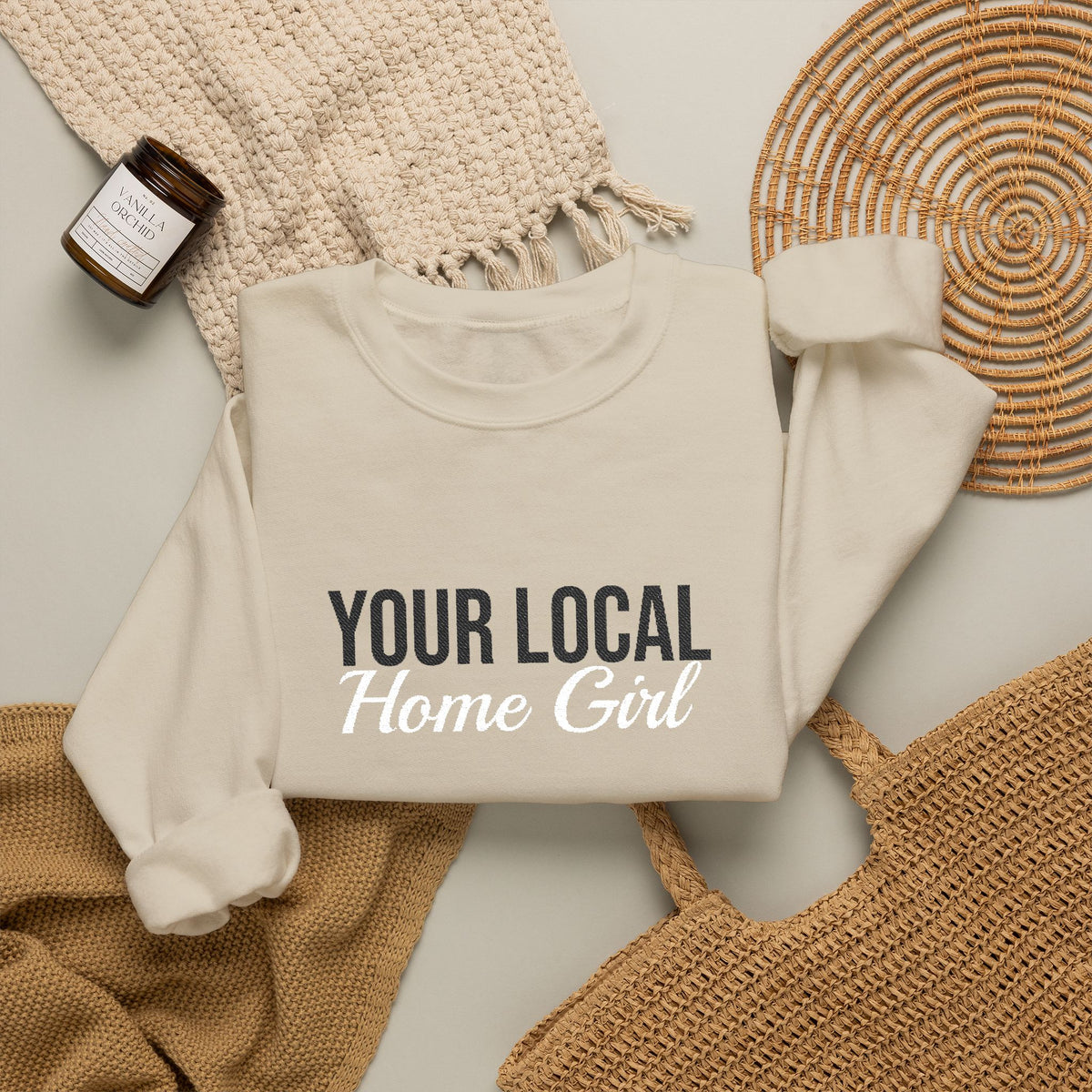 Light & Bright - Your Local Home Girl Crewneck Sweatshirt